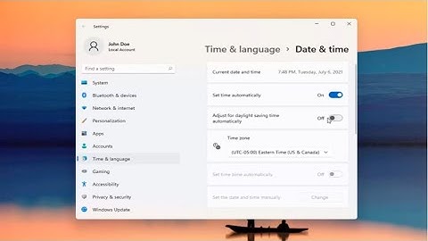 Turn Daylight Savings Time On Or Off In Windows 11 [Tutorial]