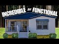 This mobile home model is called the &quot;RANCH&quot; and it be DRESSIN(IYKYK)! Prefab House Tour