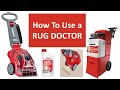 How to use a rug doctor  carpet cleaning for beginners