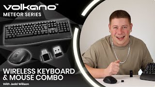 Wireless Keyboard And Mouse Combo Meteor Series Volkano
