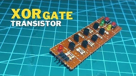 XOR Gate Module  using Transistor Turning Off-On LED