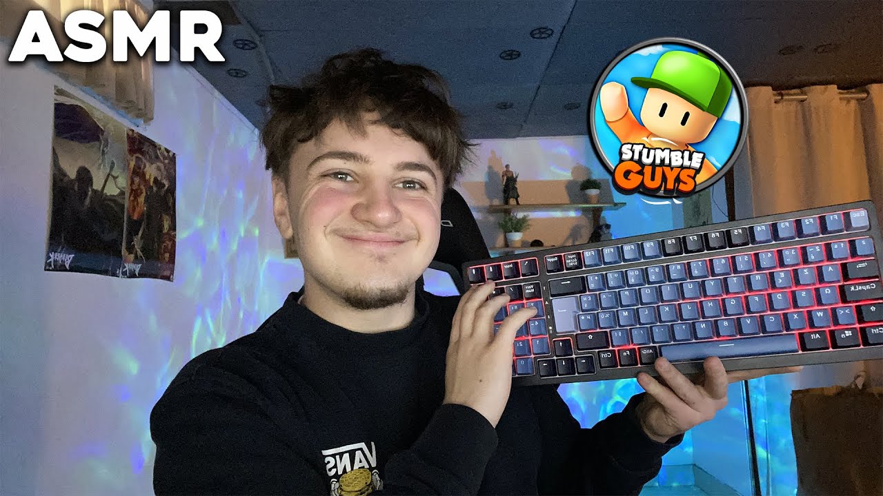 ASMR SUR STUMBLE GUYS (bruit de clavier + bouche)