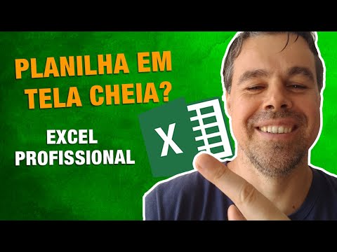 Vídeo: Como você torna o Excel em tela inteira?