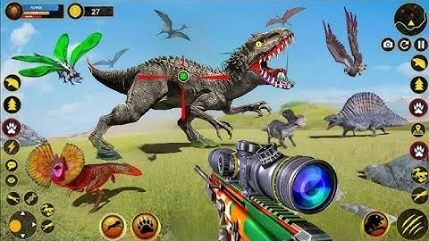 Dinosaur Game: Jurassic Dino Hunter Game – Android Gameplay