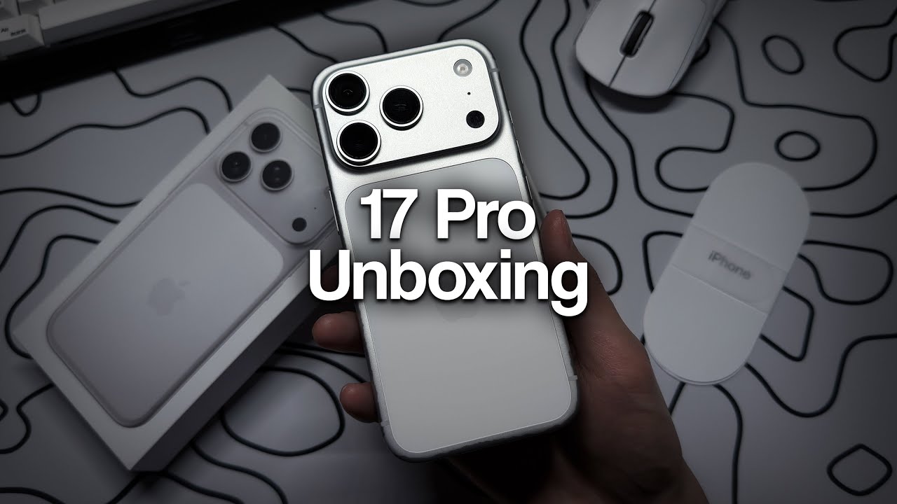 iPhone 17 Pro Silver Unboxing + How I Customize iOS 26 - YouTube