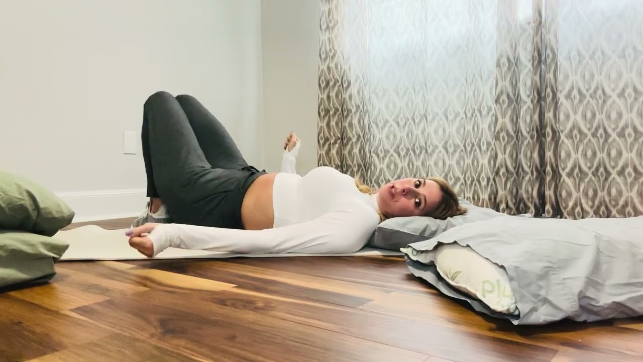 A Way to Heal - Bent Knee Supine Twist - Left Knee Twist