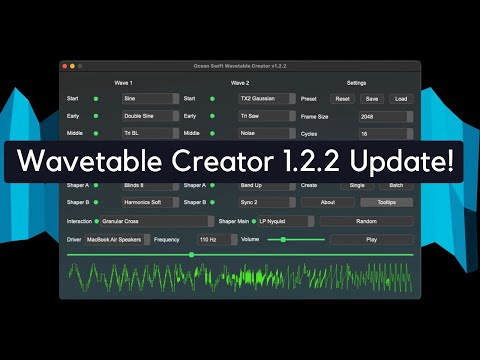 Ocean Swift  - Wavetable Creator | 1.2.2 Big Update!