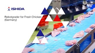 Ishida Europe - Robotgrader handling fresh chicken pieces (Germany)