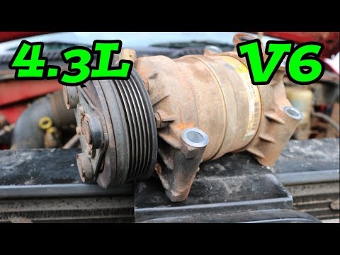 DIY How to Remove Replace AC Compressor 4.3L (1997-2006 Chevy Truck)