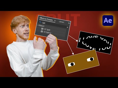 Adobe After Effect CC Split effect tutorial | CC Split | Quick tips