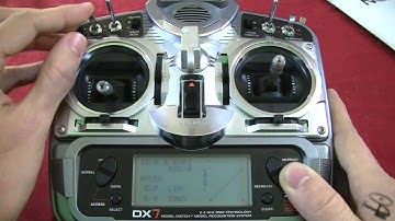 RC Transmitters Part 3D DX7 Dual Rate and Expo