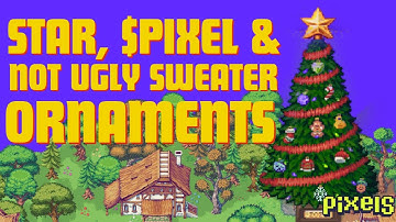 PIXELS︱STAR︱$PIXEL︱NOT UGLY SWEATER ORNAMENTS