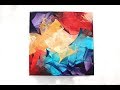 Abstract Painting Techniques using Acrylics (Timelapsed Demonstration)