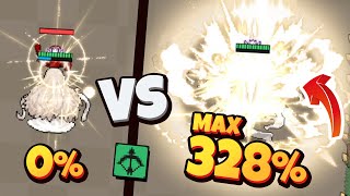 0% vs MAX 328% Attack Speed Stat in King God Castle (No Items) screenshot 4