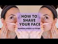 HOW TO SHAVE YOUR FACE | How to dermaplane at home with a Tinkle razor