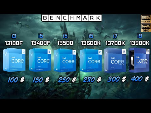 Intel i3 13100F vs i5 13400F vs i5 13500 vs i5 13600K vs i7 13700K vs i9 13900K / Test