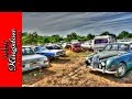 Classic Cars in a Field in Jamaica ( Jaguar, Benz, Challenger, Porsche, Morris, Mustang and More