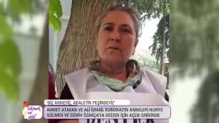 'Biz anneyiz, adaletin yanındayız'