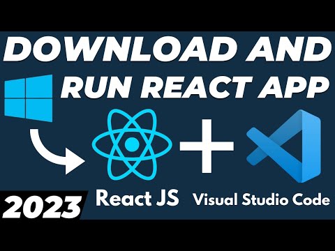 How to run React JS app in Visual studio code tutorial | Download and install react in VS Code 2023