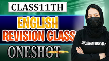 Class 11th English Complete One Shot Revision Class For Sendups Exams 2025 | SOCHBADLOBYMAK