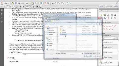 How to Export Comments from PDF to Microsoft Word using Acrobat