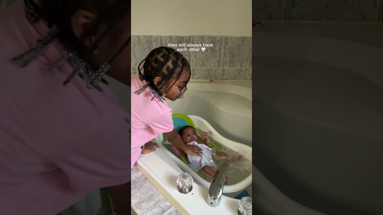 Best big sister ever 🥹 #bigsisterlove #siblings #fyp #siblinggoals #cutebaby