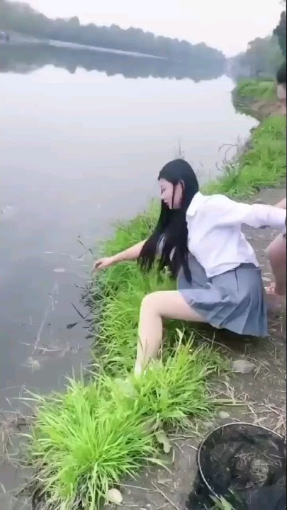 cute girl fishing #shorts