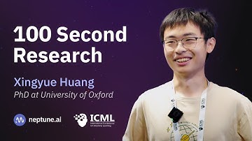 ICML 2024: 100 Second Research Challenge With Xingyue Huang