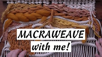 Macraweave met mij! Leer hoe je een macramé/weefwandhanger kunt vullen!