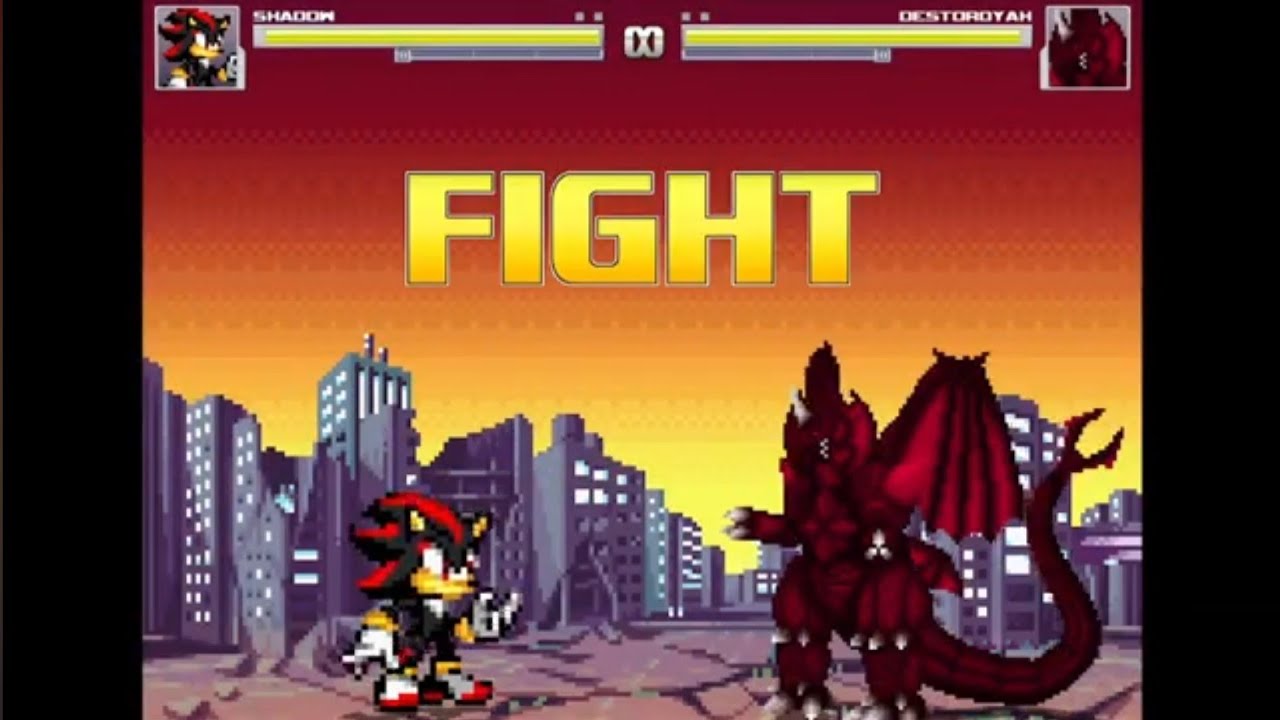 Shadow vs. Destoroyah | Sonic The Hedgehog vs. Godzilla | M.U.G.E.N