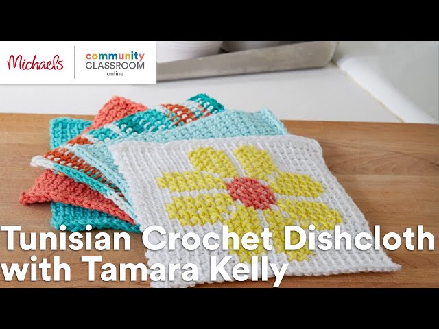 Simple Spring Crochet Cotton Dishcloths - Daisy Farm Crafts