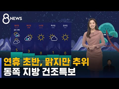 [날씨] 연휴 초반, 맑지만 추워요…동쪽 지방 건조특보 / SBS