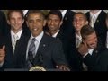 Obama jokes with David Beckham about Underwear Ads