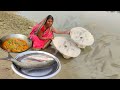 Fishing big ghas kaat fish in the rivernew fishing techniquevillage style fish curryriver fishing