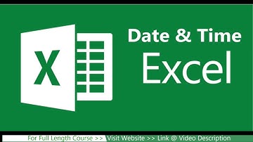 8. Date & Time Functionality in MS Excel I Vedanta Educational Academy