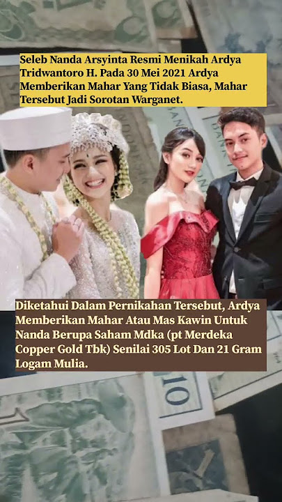 Viral! Mahar Pernikahan Nanda Arsyinta Beauty Vlogger Ini Menjadi Sorotan Warganet.