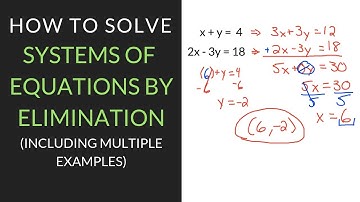 How to Solve Systems of Equations by Elimination | Mathcation