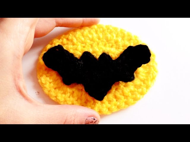 Murcielago a Crochet (Logo Batman) | How to crochet a BAT applique - YouTube