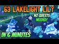 63 LAKELIGHT LILIES in 6 Minutes - Genshin Locations &amp; Farming Routes