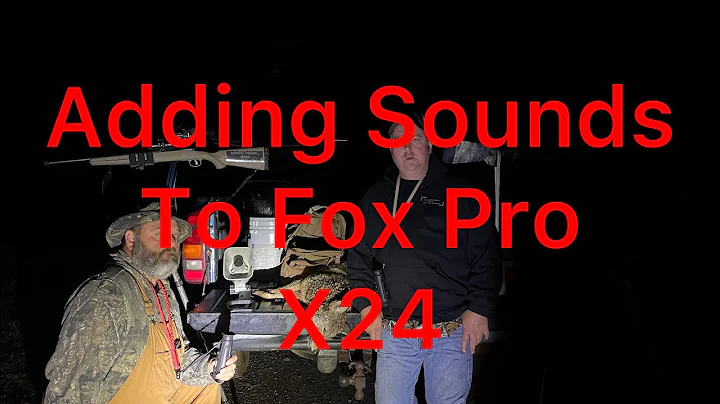 Aggiungere suoni al collare Foxpro X24