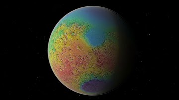 Mars Rotating Elevations 4k 60fps