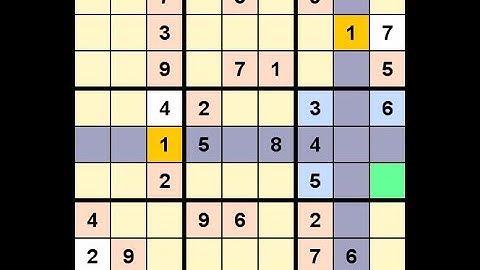 How to Solve Washington Times Sudoku Difficult November 25, 2020