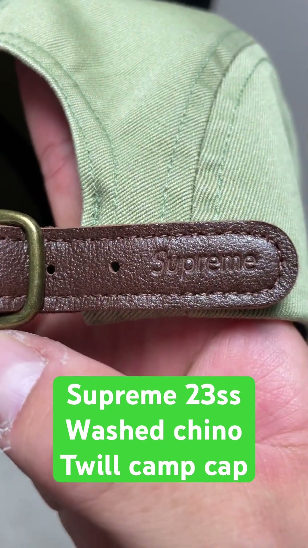 Supreme SS20 Washed Chino Twill Camp Cap Unboxing And Review