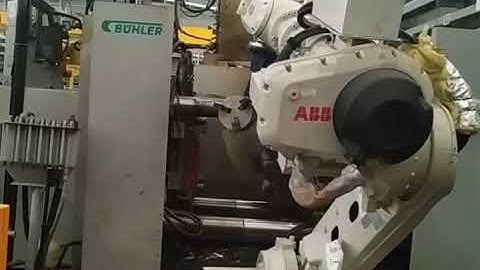 ABB Robot Part Extraction using SoftAct from Die Casting Machine