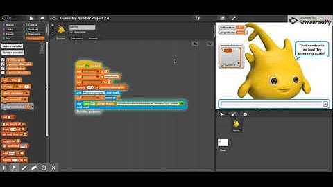 Snap! Number guesser
