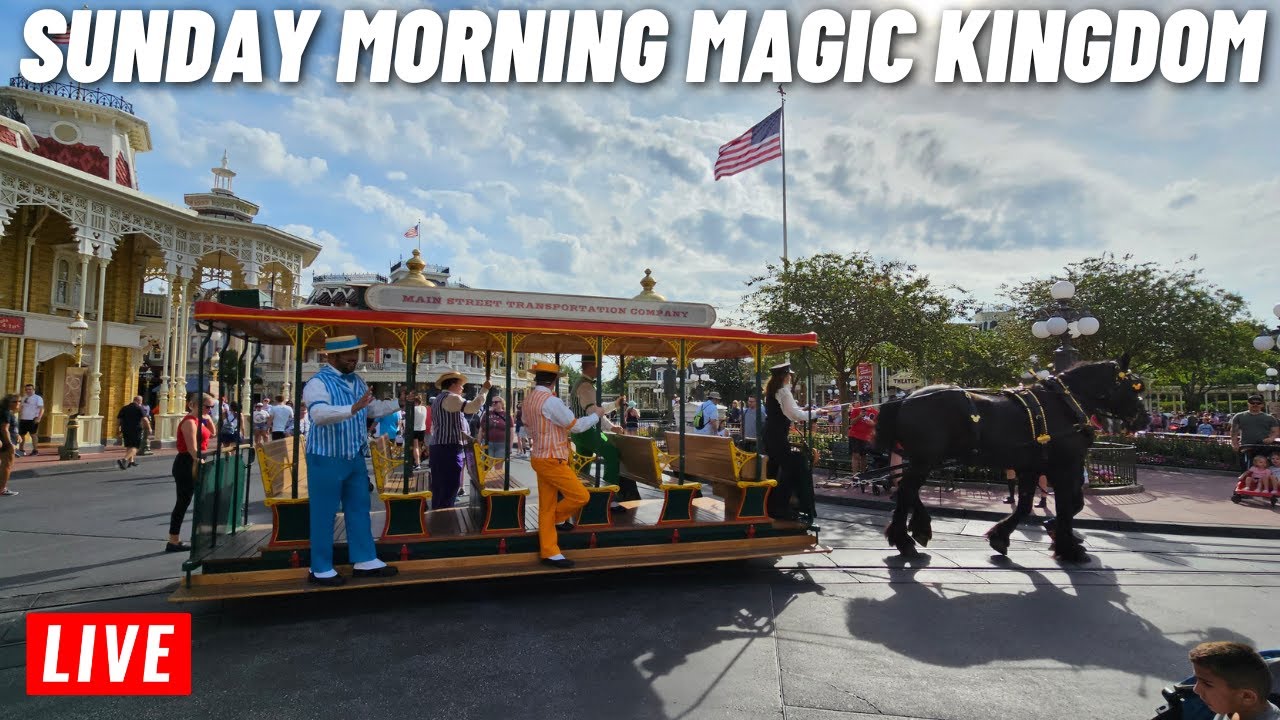 π΄ LIVE: Magic Kingdom Sunday Morning rope drop for rides, and the parade 6/25/2023