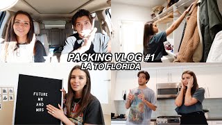 Packing Up Our LA Home!! closet, storage etc! (packing vlog 1)