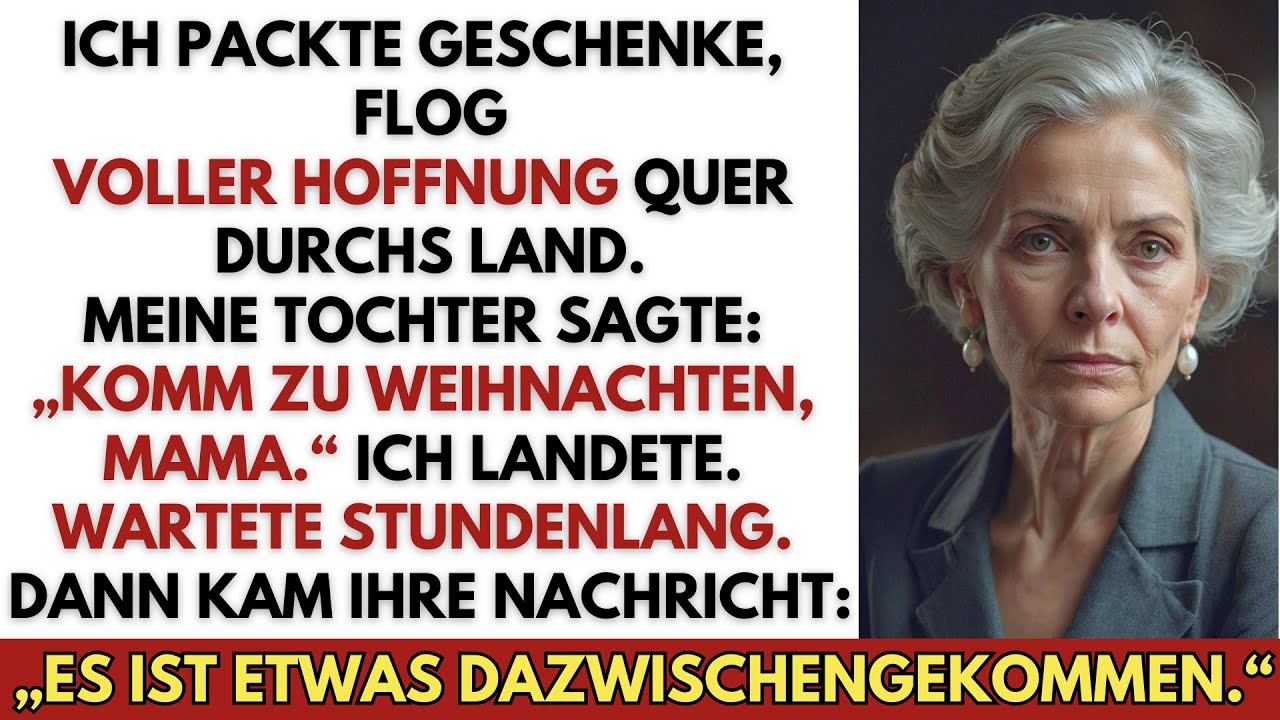 „Komm zu uns, Mama“, sagte meine Tochter. Ich landete, wartete – dann kam ihre Nachricht.