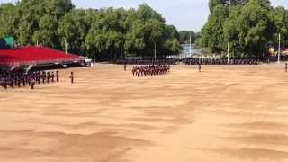 Trooping The Colour Rehearsal at Horse Guards 19 May 2014