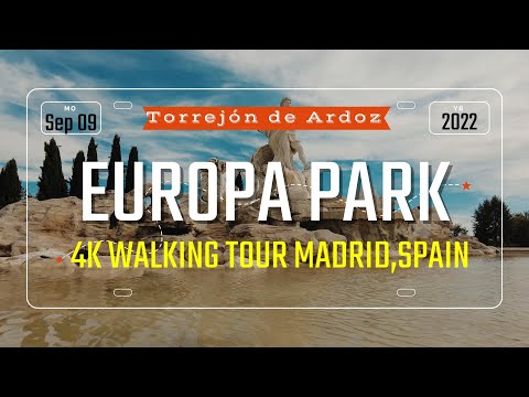 Parque Europa{4k} Walking Tour Torrejón de Ardoz, Madrid, Spain!!07/09/2022!!!
